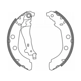 Гальмівна колодка PEUGEOT 406 1.6-3.0 11.95-12.04 ABE C0P027ABE Купити в Україні