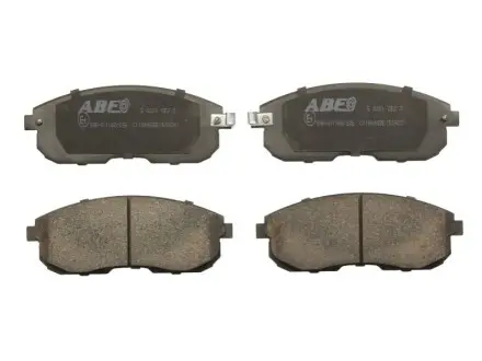 Комплект гальмівних колодок передн, INFINITI I30 NISSAN 200SX, 350Z, ALTIMA, AVENIR, CEFIRO III, CUBE, JUKE, MAXIMA / MAXIMA QX IV, MAXIMA / MAXIMA QX V, MAXIMA III, MURANO II 1.2-3.5 01.86 ABE C11044ABE