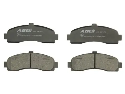 Комплект гальмівних колодок передн, NISSAN MICRA II, MICRA III 1.0-1.5D 08.92-06.10 ABE C11053ABE Купити в Україні
