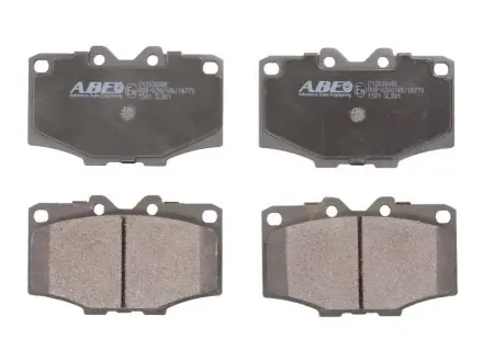 Комплект гальмівних колодок передн, TOYOTA 4 RUNNER I, 4 RUNNER V, COROLLA, FORTUNER, HARRIER, HIACE III, HILUX III, HILUX IV, HILUX V, LAND CRUISER, LAND CRUISER 90 1.4-4.2 03.69 ABE C12036ABE Купити в Україні