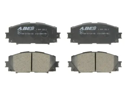 Комплект гальмівних колодок передн, GREAT WALL VOLEEX C20R LEXUS CT TOYOTA ALLION I, ALLION II, BB I, CHASER, COROLLA, IST, MARK II VI, NOAH/VOXY, OPA, PREMIO, PRIUS, PRIUS C 1.0-3.5 08.88 ABE C12113ABE Купити в Україні