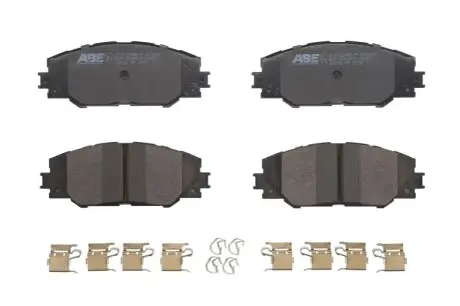 Комплект гальмівних колодок передн, PONTIAC VIBE TOYOTA ALLION II, AURIS, CAMRY, COROLLA, MARK X ZIO I, MIRAI, NOAH/VOXY, PREMIO, PRIUS C, PRIUS PLUS, RACTIS, RAV 4 III 1.0-Electric 09.05 ABE C12122ABEP Купити в Україні