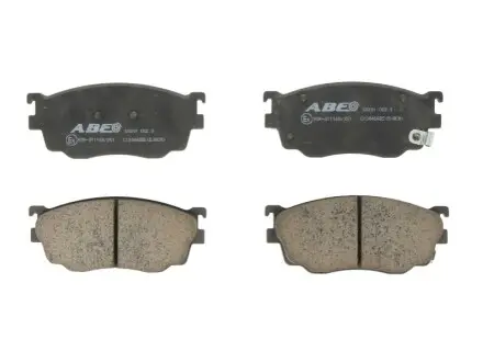 Комплект гальмівних колодок передн, MAZDA 323 F VI, 323 S VI, 6, 626 IV, 626 V, PREMACY 1.6-2.0D 08.93-08.07 ABE C13046ABE Купити в Україні