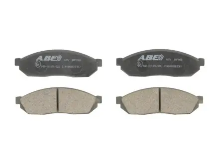 Комплект гальмівних колодок передн, HONDA ACCORD IX, ACCORD VII, CIVIC I, CIVIC II, CIVIC X, CR-V I, CR-V II, CR-V IV, ELEMENT, ODYSSEY SUZUKI ALTO I, ALTO II, ALTO III, ALTO IV 0.8-3.5 09.79 ABE C14004ABE Купити в Україні