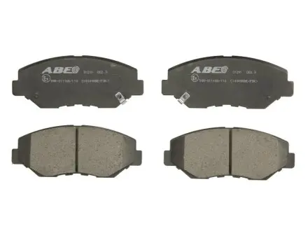 Комплект гальмівних колодок передн, HONDA ACCORD IX, ACCORD VII, CITY IV, CIVIC IX, CIVIC X, CR-V I, CR-V II, CR-V IV, CR-V V, ELEMENT, ODYSSEY, PILOT 1.0-3.5 01.99 ABE C14049ABE Купити в Україні