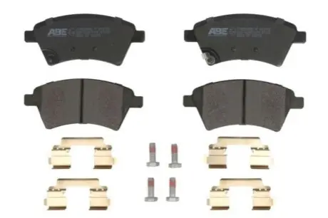 Комплект гальмівних колодок передн, FIAT SEDICI NISSAN JUKE, TIIDA RENAULT LATITUDE SUZUKI SX4 1.5-2.0D 05.04 ABE C18020ABEP Купити в Україні