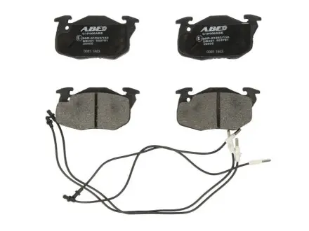 Комплект гальмівних колодок передн, CITROEN AX, C15, SAXO, ZX PEUGEOT 106 I, 106 II, 205, 205 I, 205 II, 305 II, 306, 405 I, 405 II RENAULT CLIO II 1.0-Electric 11.82 ABE C1P006ABE Купити в Україні