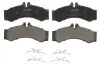 Фото Комплект гальмівних колодок передн, MERCEDES SPRINTER 2-T (B901, B902), SPRINTER 3-T (B903), SPRINTER 3-T (B906), SPRINTER 4,6-T (B906), SPRINTER 4-T (B904), SPRINTER 5-T (B905) 2.1D-4.3D 08.88 ABE (C1W036ABE) зображення 1