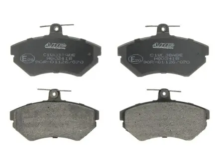 Комплект гальмівних колодок передн, AUDI A4 B5 SEAT AROSA, CORDOBA, CORDOBA VARIO, IBIZA II, IBIZA III, IBIZA IV, IBIZA IV SC, INCA, TOLEDO I VW CADDY, CADDY II, CADDY III 1.0-2.1 01.81 ABE C1W038ABE Купити в Україні