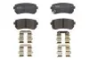 Фото Комплект гальмівних колодок задн, HYUNDAI ACCENT III, I20 I, I20 II, I30, I40 I, IX20, IX35, KONA/SUV, SONATA V, SONATA VI, TUCSON, TUCSON/SUV KIA CADENZA II, CEE'D 1.0-Electric 09.00 ABE (C20308ABEP) зображення 1