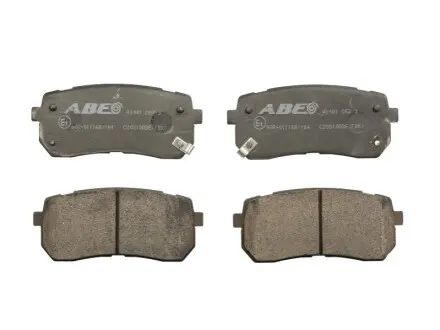 Комплект гальмівних колодок задн, HYUNDAI H-1 CARGO, H-1 TRAVEL, IX55 KIA CARNIVAL II, CARNIVAL III, SORENTO III, SPORTAGE IV MAZDA 3, CX-30 1.8D-3.8 10.01 ABE C20310ABE Купити в Україні
