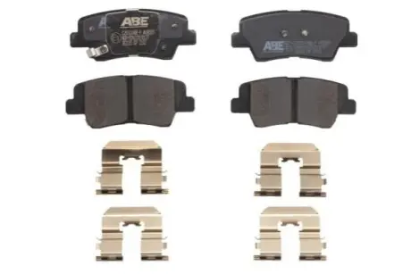 Комплект гальмівних колодок задн (з комплектуючими), HYUNDAI ACCENT IV, ELANTRA IV, ELANTRA V, ELANTRA VI, GETZ, GRANDEUR, HIGHWAY, I10 I, I10 II, I10 III, I20 ACTIVE, I20 II 1.0-Electric 09.99 ABE C20314ABEP Купити в Україні