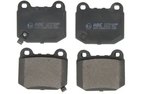 Комплект гальмівних колодок задн, MITSUBISHI LANCER VI, LANCER VII NISSAN 350Z, SKYLINE SUBARU BRZ, FORESTER, IMPREZA, LEGACY III, LEGACY V, TRIBECA, WRX, XV 1.6-3.6 03.89 ABE C27008ABE Купити в Україні