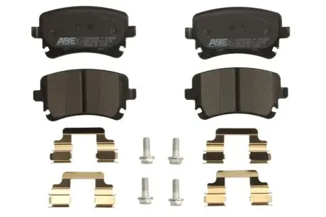 Комплект гальмівних колодок задн, AUDI A3, A4 B6, A4 B7, A6 ALLROAD C6, A6 C5, A6 C6, A8 D3 BENTLEY CONTINENTAL, CONTINENTAL FLYING SPUR VW CALIFORNIA T5 CAMPER 1.8-6.0ALK 05.01-08.24 ABE C2A004ABEP Купити в Україні