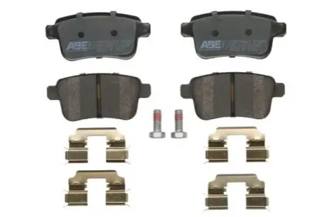 Комплект гальмівних колодок задн, MERCEDES CITAN MIXTO (DOUBLE CABIN), CITAN (MPV), CITAN/MINIVAN (W415) RENAULT KANGOO, KANGOO BE BOP, KANGOO EXPRESS, KANGOO II 1.2-Electric 04.05 ABE C2R012ABEP Купити в Україні