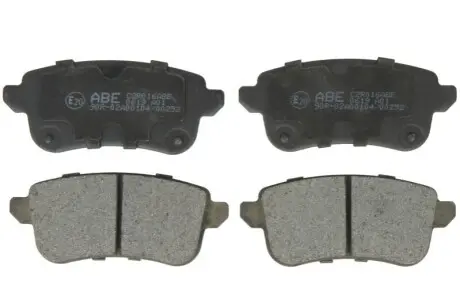 Комплект гальмівних колодок задн, NISSAN JUKE RENAULT CLIO V, ESPACE V, FLUENCE, GRAND SCENIC III, GRAND SCENIC IV, MEGANE IV, SCENIC III, SCENIC IV, TALISMAN 1.0-2.0D 12.08 ABE C2R016ABE Купити в Україні