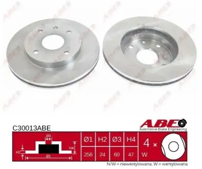 Диск тормозной ABE C30013ABE Купить в Украине