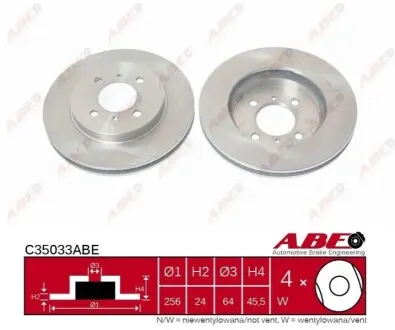 Диск тормозной ABE C35033ABE Купить в Украине
