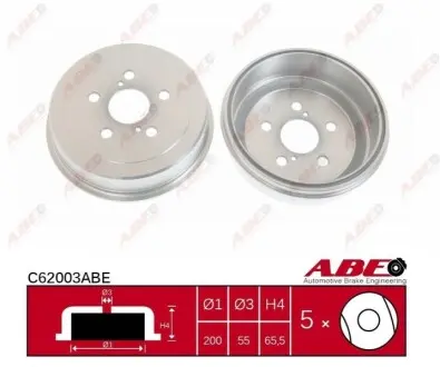 Гальмівний барабан ABE C62003ABE Купити в Україні