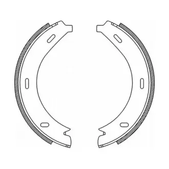 Фото Колодки ручника MB Vito (W638) 96-03 (178x20) (з пружинками) ABE (CRM005ABE) зображення 1