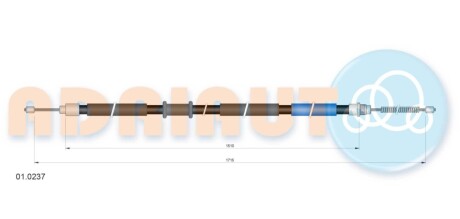 Трос ручного гальма ADRIAUTO 010237 (фото 1)