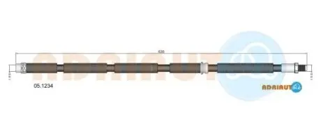 Фото BMW шланг гальмів.передн.E70 X5,F15 X5,E71 X6,F16 X6 07- ADRIAUTO (05.1234) зображення 1