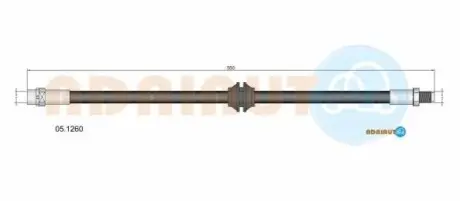 BMW шланг гальмів.передн.Mini 06- ADRIAUTO 05.1260 Купити в Україні