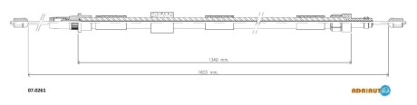 Трос ручного гальма ADRIAUTO 070261 (фото 1)