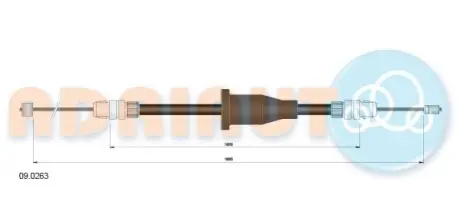 Трос стоянкового гальма ADRIAUTO 090263 Купити в Україні