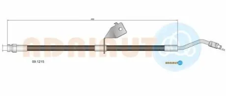 Фото HYUNDAI шланг гальмів.передн.лів.ix35,Kia Sportage 10- ADRIAUTO (09.1215) зображення 1