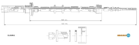 FIAT трос зчеплення Brava-Bravo 1,6-1,8, TDS ADRIAUTO 11.0109.1