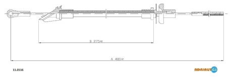 Трос зчеплення ADRIAUTO 110116