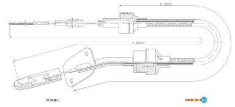 Тросик зчеплення ADRIAUTO 1101201