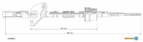 Тросовий привод, привод зчеплення ADRIAUTO 1101461