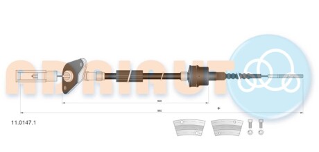 Трос сцепления ADRIAUTO 1101471