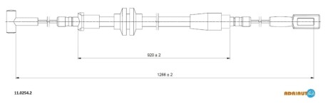 Трос ручника ADRIAUTO 1102542