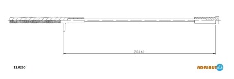 Трос ручного гальма ADRIAUTO 110260