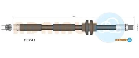 Фото FIAT шланг тормозов. передняя. Croma 05- ADRIAUTO (11.1234.1) изображение 1
