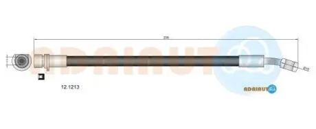 HONDA шланг гальмівний задн. Accord 93- ADRIAUTO 12.1213 Купити в Україні