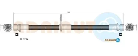 HONDA шланг гальмівний задн.Accord 93- ADRIAUTO 12.1214 Купити в Україні