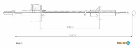 Фото Тросовий привод, привод зчеплення ADRIAUTO (130113) зображення 1