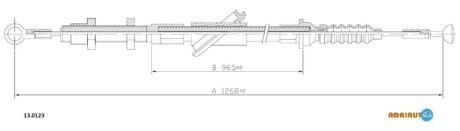 Трос сцепления ADRIAUTO 130123