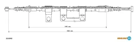 Фото Трос ручного тормоза ADRIAUTO (220242) изображение 1