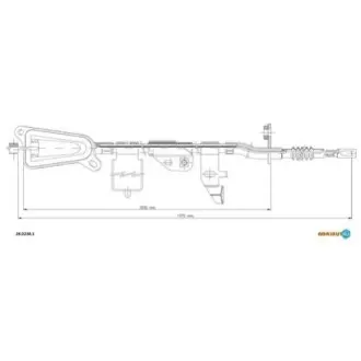 Трос стоянкового гальма ADRIAUTO 2802381