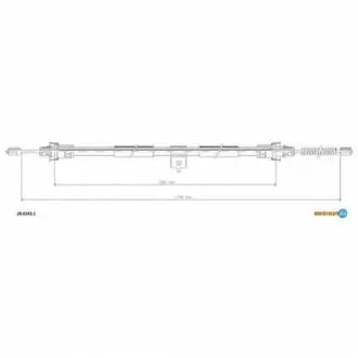 Трос стоянкового гальма ADRIAUTO 2802431 Купити в Україні