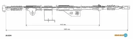 Трос ручного тормоза ADRIAUTO 280294 Купить в Украине