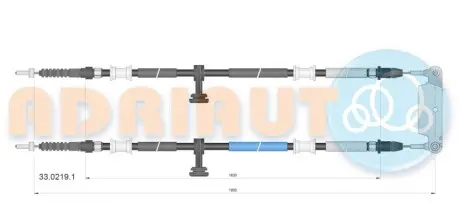 Фото Трос стоянкового гальма ADRIAUTO (33.0219.1) зображення 1