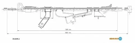 Трос стоянкового гальма ADRIAUTO 3302451 Купити в Україні