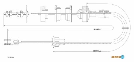 Трос зчеплення ADRIAUTO 350110
