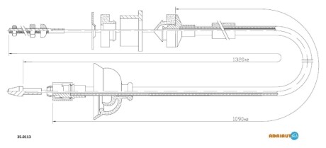 Трос сцепления ADRIAUTO 350113